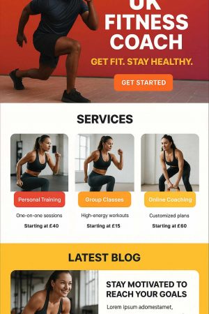 fitness-studio fitness studio website design